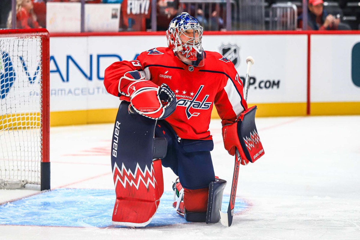 Charlie Lindgren on the challenged Tyler Myers goal that was ruled not to be goaltender interference: ‘I don’t think I’m going to respond. People can make their own decisions on it.’