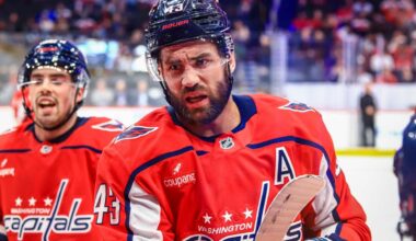 Tom Wilson takes issue with Mathieu Olivier’s headshot on Capitals defenseman Declan Chisholm: ‘I’d be banned for life if I threw that hit’