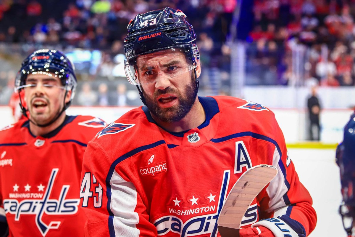 Tom Wilson takes issue with Mathieu Olivier’s headshot on Capitals defenseman Declan Chisholm: ‘I’d be banned for life if I threw that hit’