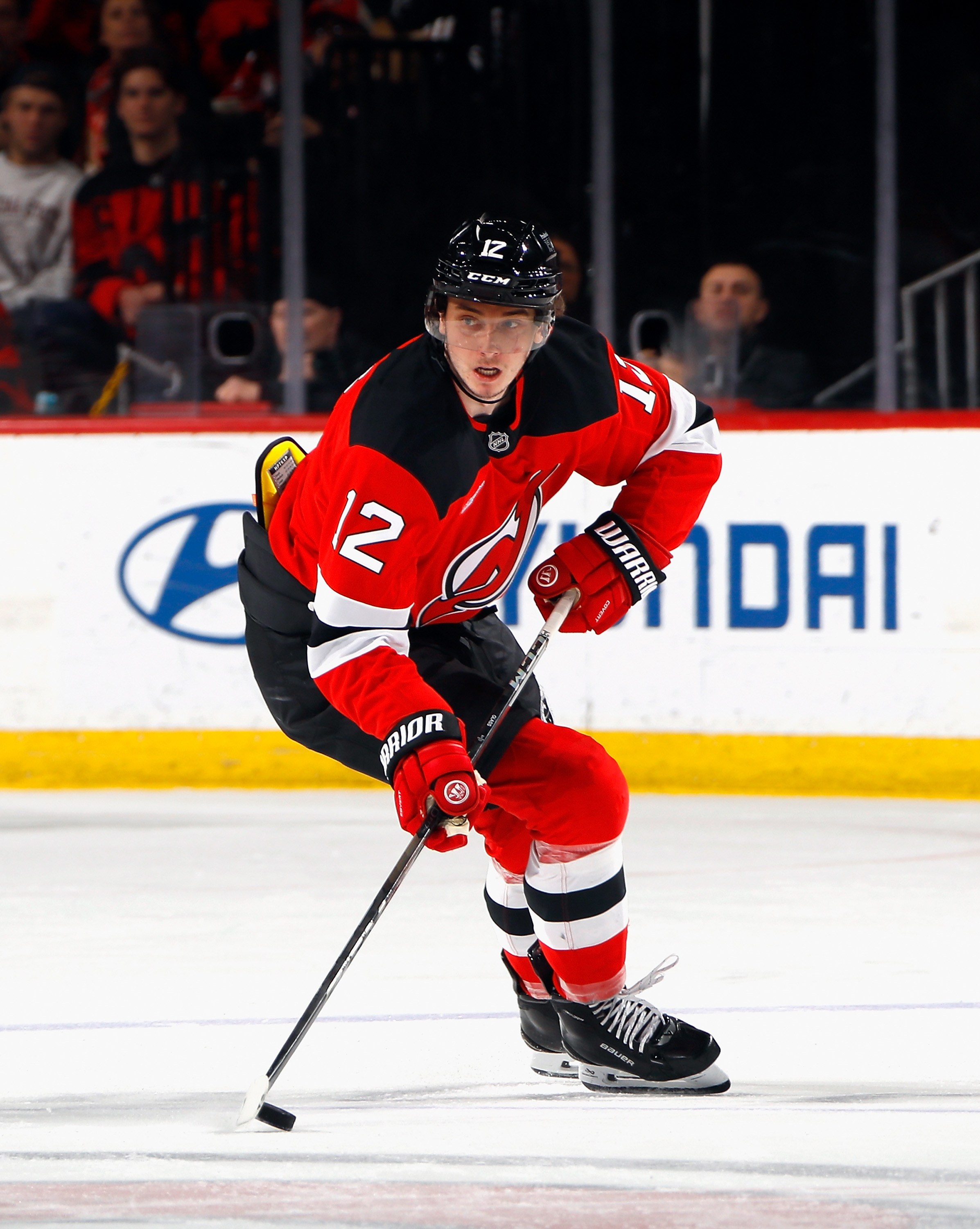 Cody Glass will have the chance to center two esteemed veterans to start the season. (Photo by Bruce Bennett/Getty Images)
