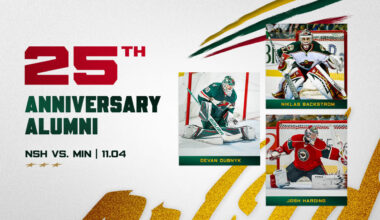 Niklas Backstrom, Devan Dubnyk and Josh Harding to Attend Minnesota Wild 25th Anniversary Celebration Night on November 4