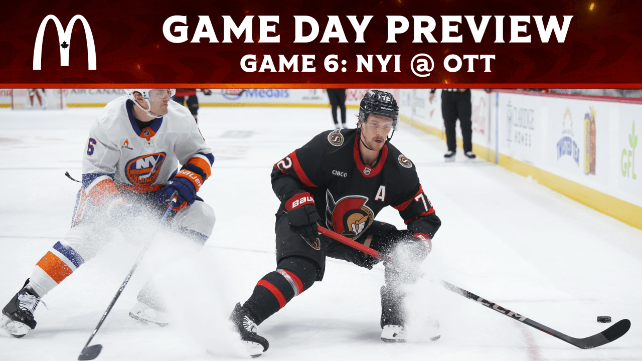 Senators continue homestand against Islanders