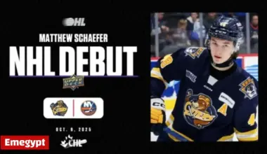 2025 First Overall Pick Schaefer Thrills in NHL Debut with Islanders After Stellar CHL Performance