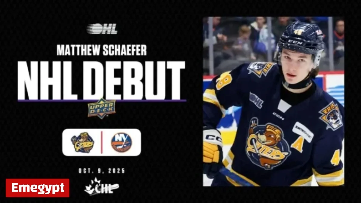 2025 First Overall Pick Schaefer Thrills in NHL Debut with Islanders After Stellar CHL Performance