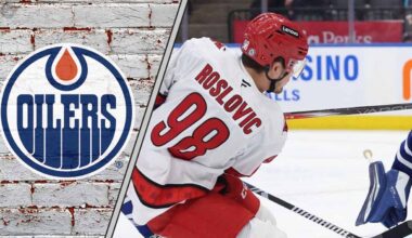 Jack Roslovic taking a shot on net and wondering why he did not sign with the Edmonton Oilers?