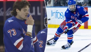 Matt Rempe, Vincent Trocheck not joining Rangers on West Coast trip