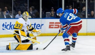 Rangers open season with a dud in shutout loss to Penguins
