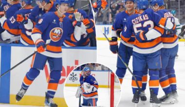 Matthew Schaefer plays the role of superstar as Islanders beat Sharks