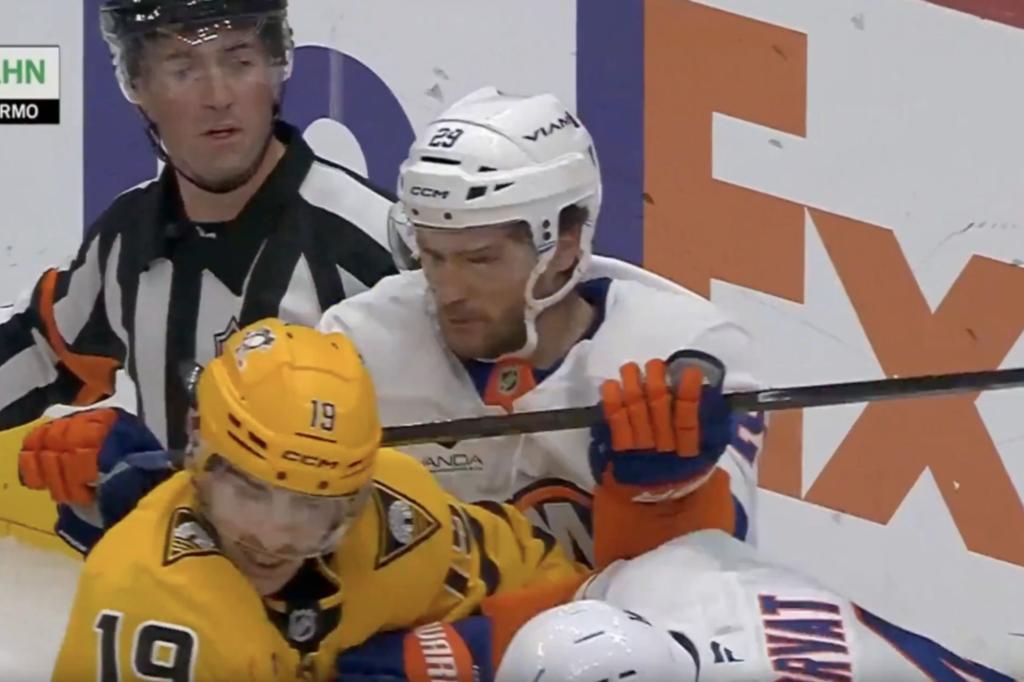Islanders' Jonathan Drouin suspended for cross check on Connor Dewar
