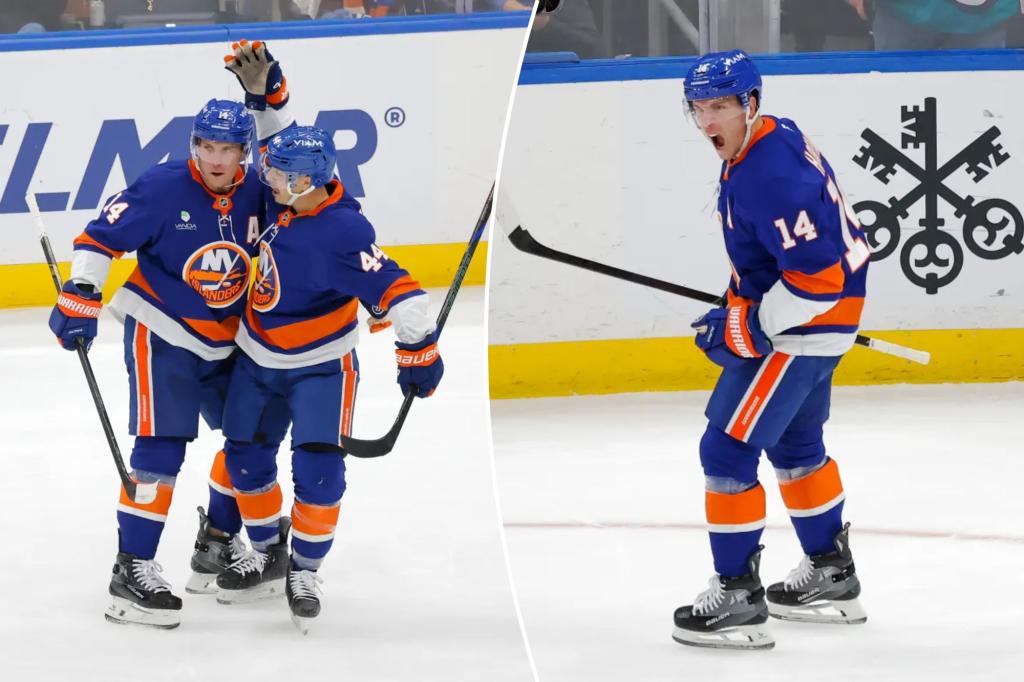 Bo Horvat's hat trick leads Islanders in first win of season