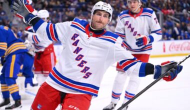 Rangers' Carson Soucy exits early with upper-body injury