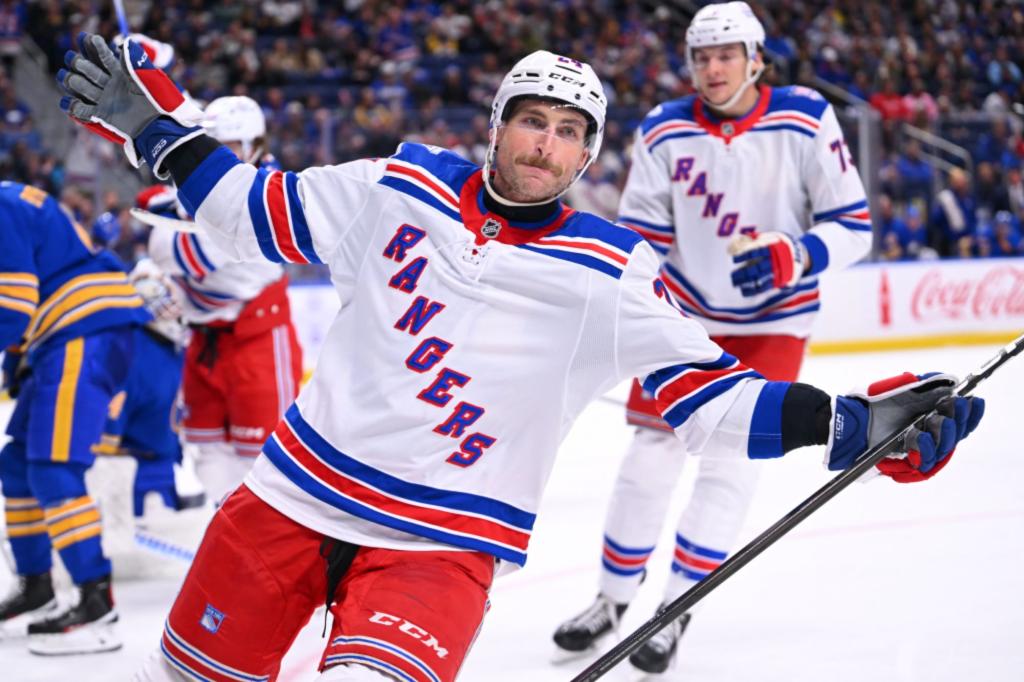 Rangers' Carson Soucy exits early with upper-body injury