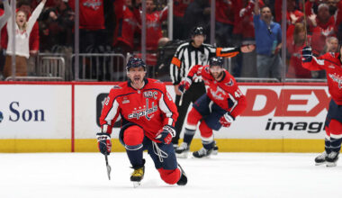 Ovechkin continues to shine with 1st playoff OT goal for Capitals in Game 1 win