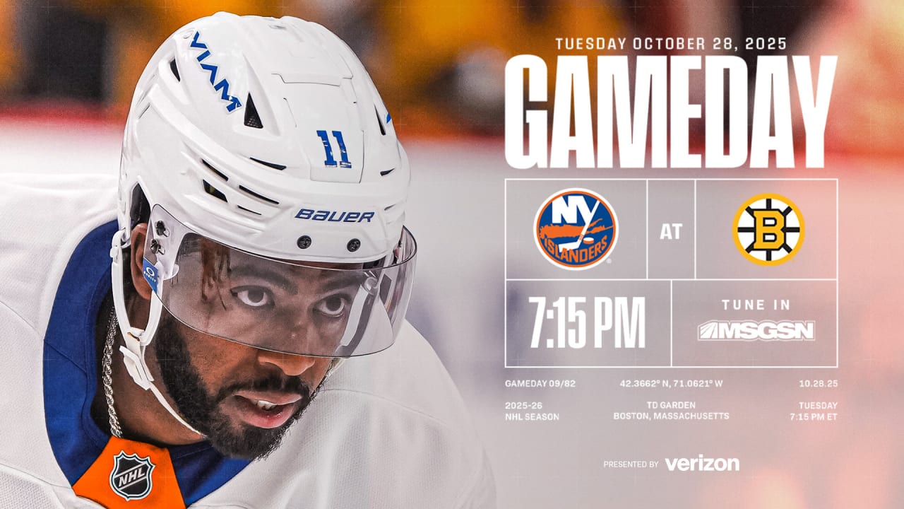 Game Preview: Islanders at Bruins