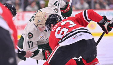 PITLICK SCORES TWICE IN 6-2 LOSS TO ROCKFORD