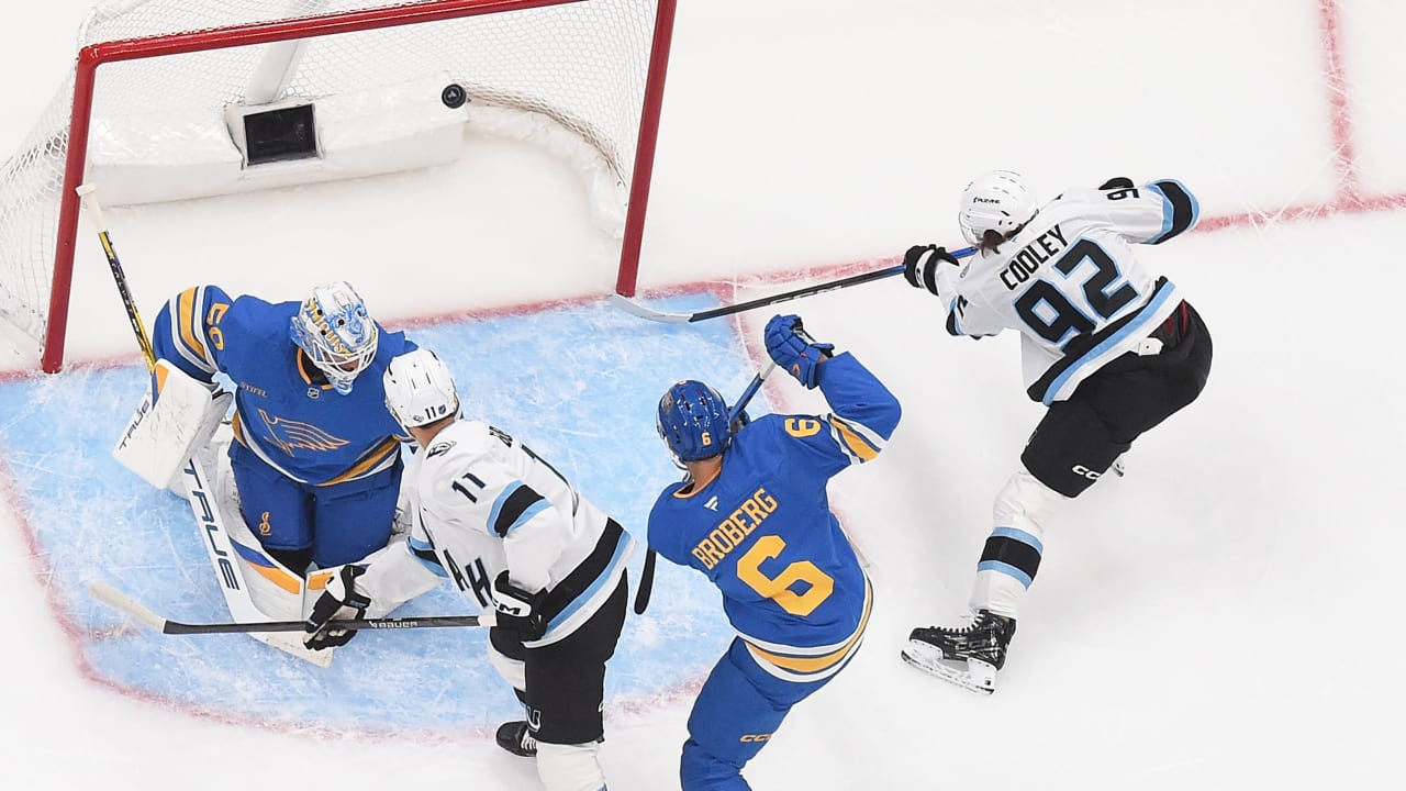 Cooley has natural hat trick, Mammoth score 7 to defeat Blues