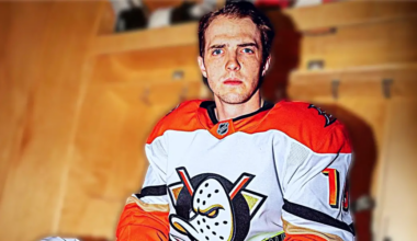 Anaheim Ducks forward Troy Terry