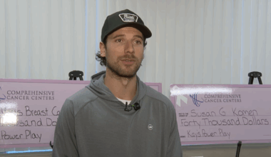 VGK’s Shea Theodore expands foundation support for breast cancer groups