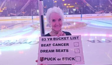 Golden Knights fan beats cancer, and the team helps check off her bucket list