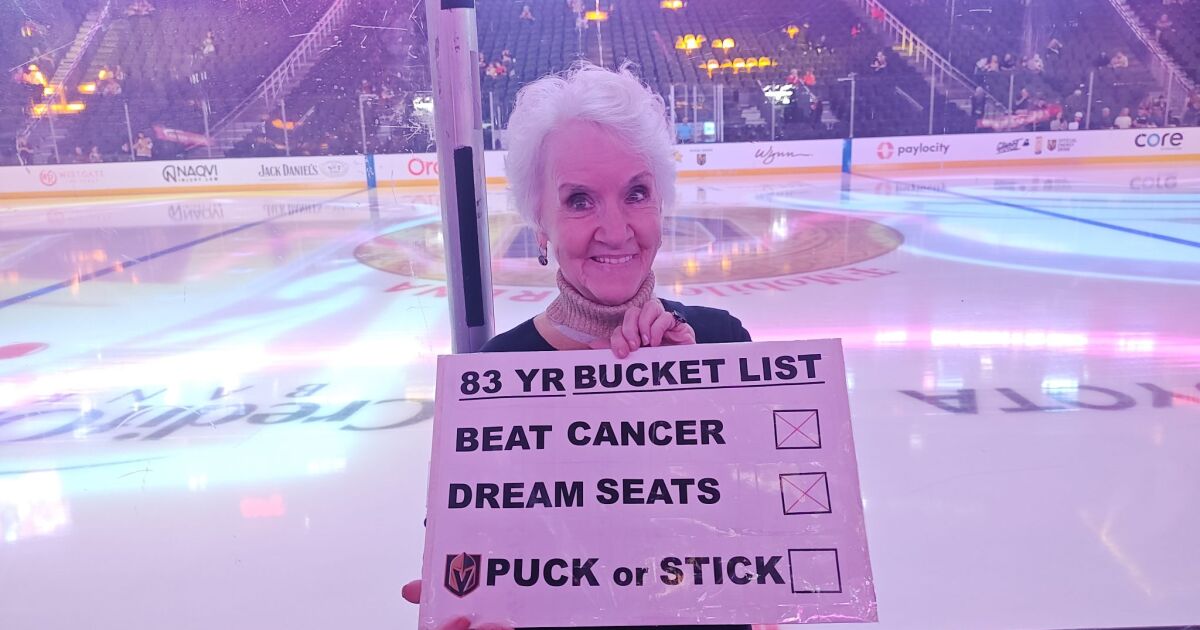 Golden Knights fan beats cancer, and the team helps check off her bucket list