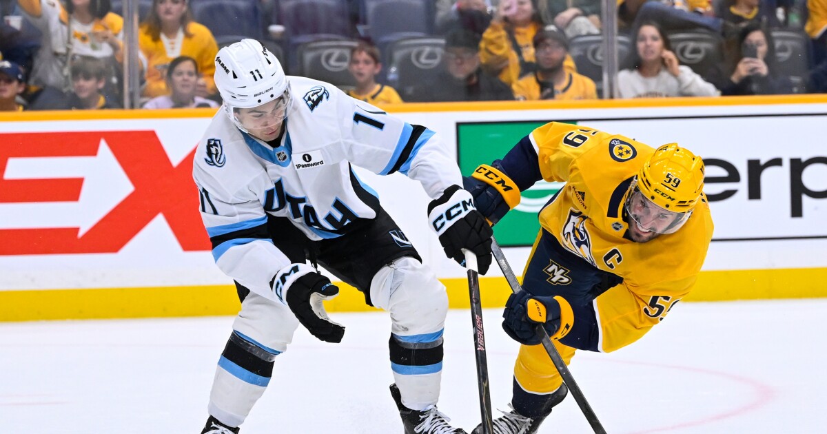 Guenther scores in overtime as Utah Mammoth beat Nashville Predators 3-2