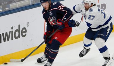 Marchenko’s third-period goal lifts Blue Jackets to first home win 3-2