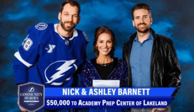 Tampa Bay Lightning Community Hero: Nick and Ashley Barnett