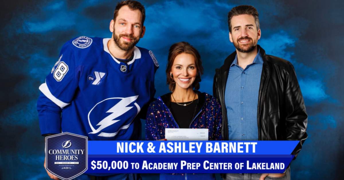 Tampa Bay Lightning Community Hero: Nick and Ashley Barnett