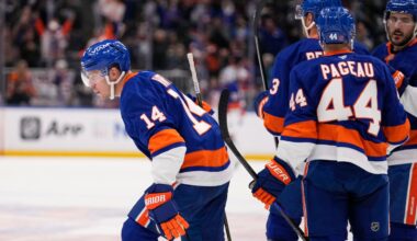 Bo Horvat has a hat trick as the Islanders beat the Oilers 4-2 for their first win this season