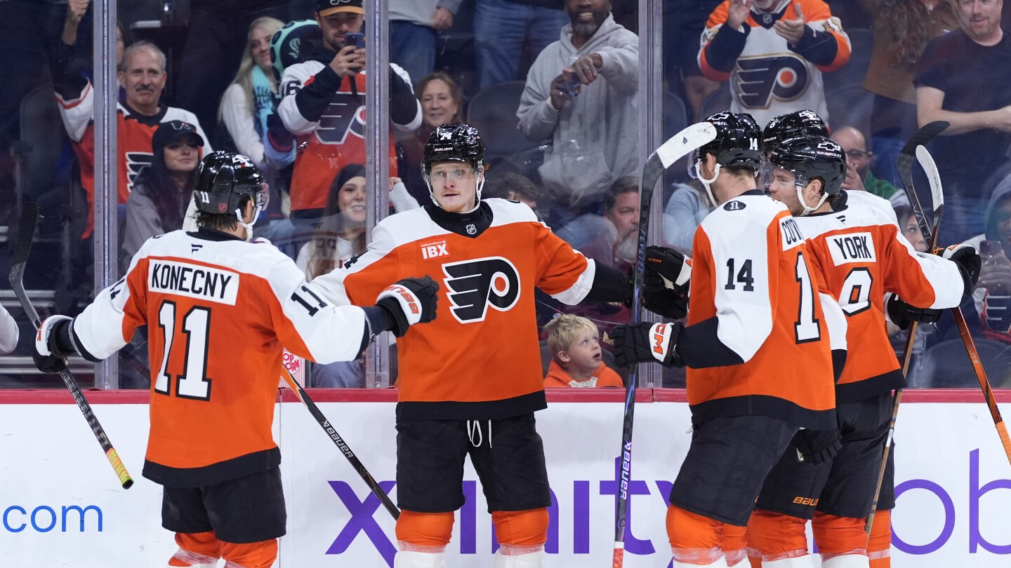 Owen Tippett scores two as Flyers beat Kraken 5-2 for third win in four games