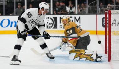 Kings top Golden Knights 6-5 in shootout, spoiling Dorofeyev's hat trick and Marner's debut