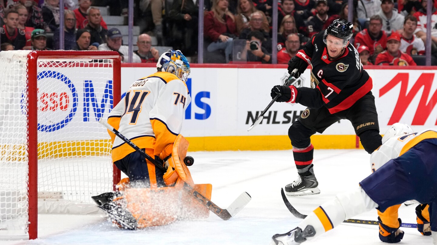 Nashville Predators beat Ottawa Senators 4-1