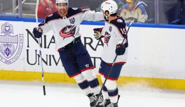 Blue Jackets forward Wood returns from eye injury to score 2 goals in OT win over Sabres