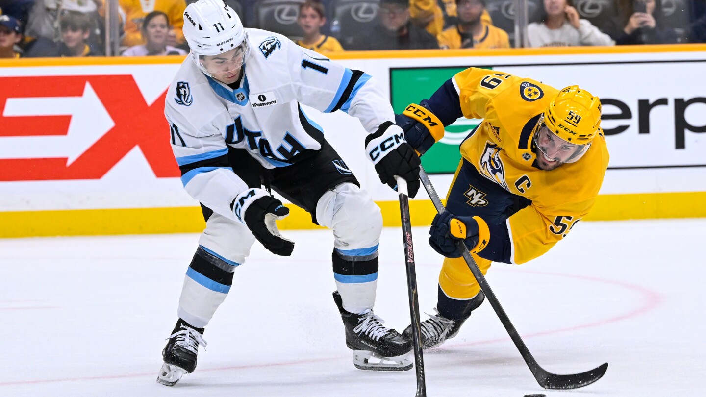 Dylan Guenther scores at 2:56 of overtime to give Mammoth 3-2 win over Predators