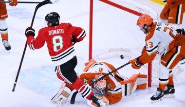 Donato scores in OT, Blackhawks edge Ducks 2-1 in Quenneville's return to Chicago