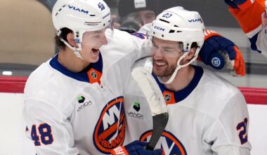 Matthew Schaefer turned 18 last month. The Islanders rookie hardly looked his age in his NHL debut