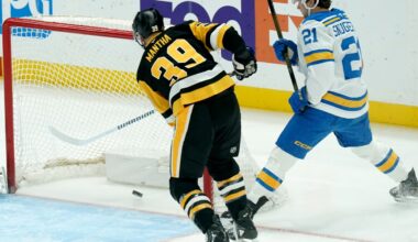 Fan at Penguins game hospitalized after falling from upper concourse