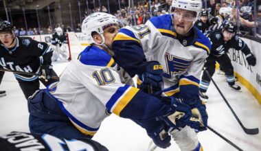 Blues beat Utah 2-1 on Jordan Kyrou's late goal to snap 4-game losing streak