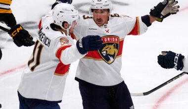 Marchand has 2 assists to help Panthers beat Bruins in emotional return to Boston