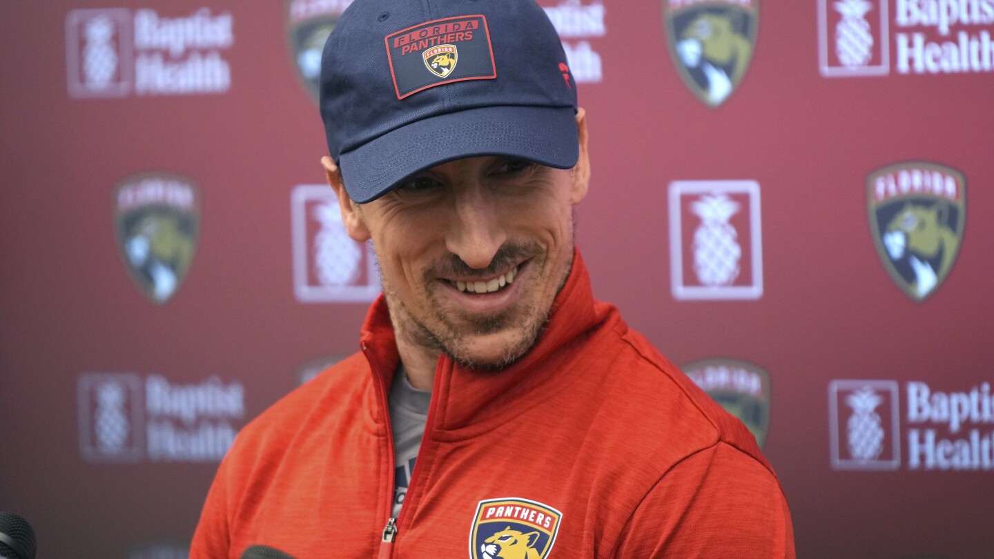 Injured Brad Marchand returns to the Boston ice with the Panthers — but just in practice, for now