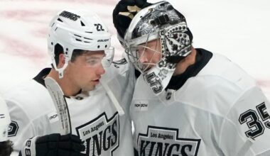 Kings blow three-goal lead but rally to beat the Sharks