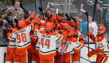 Leo Carlsson scores in overtime as Ducks beat Sharks in a stunner