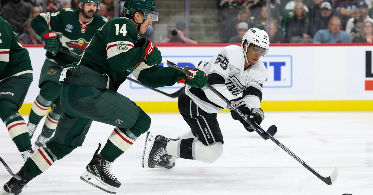 Kings score three goals in third period but lose to Wild in shootout