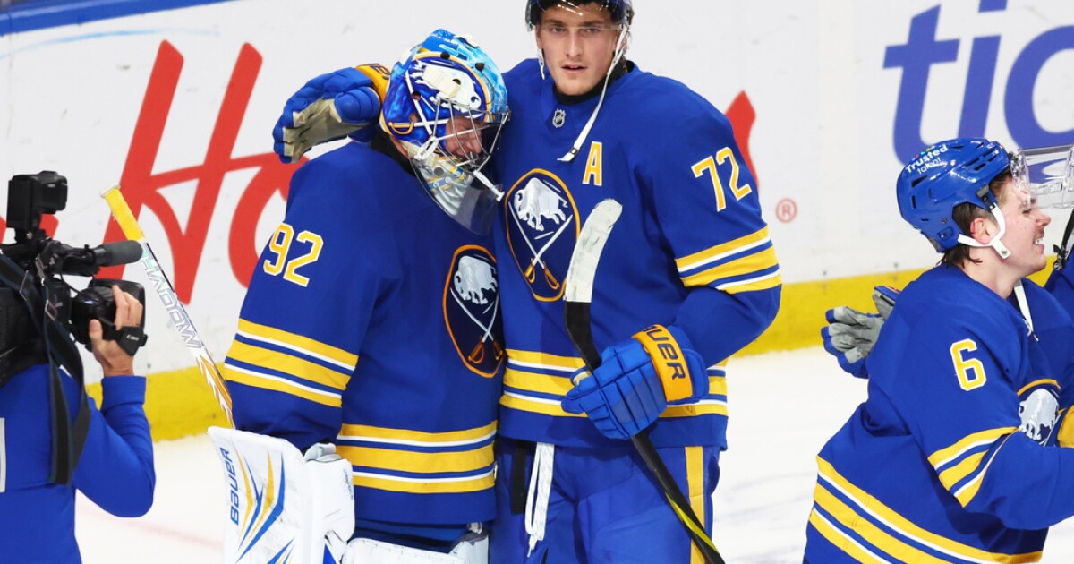 Stellar debut from Colten Ellis lifts Sabres to 4-2 win over Red Wings