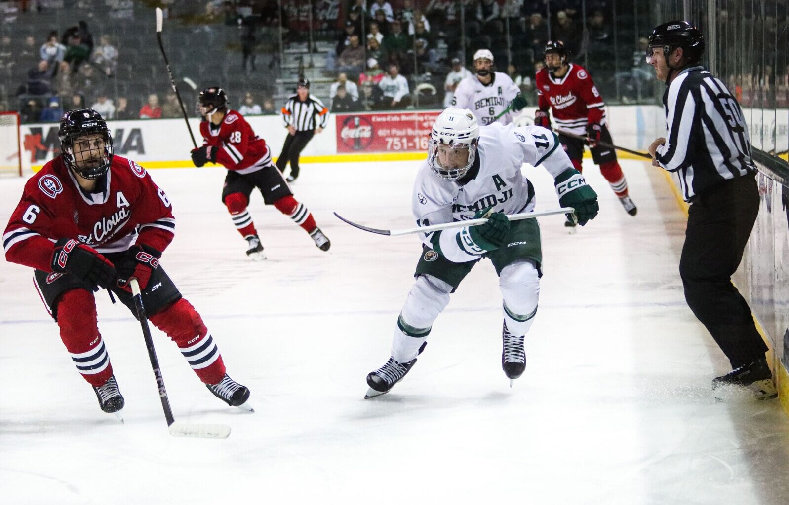 Bemidji State coaches provide updates on Adam Flammang, Paige Smith after fearful injuries