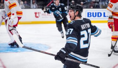 Strong Second Period Lead Mammoth to Win in Home Opener