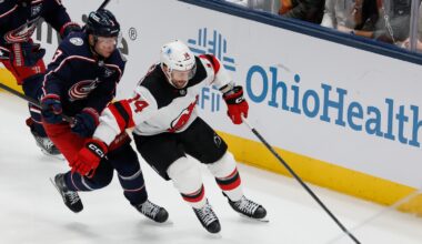 Timo Meier, Dawson Mercer power Devils past Blue Jackets 3-2 for second straight road win