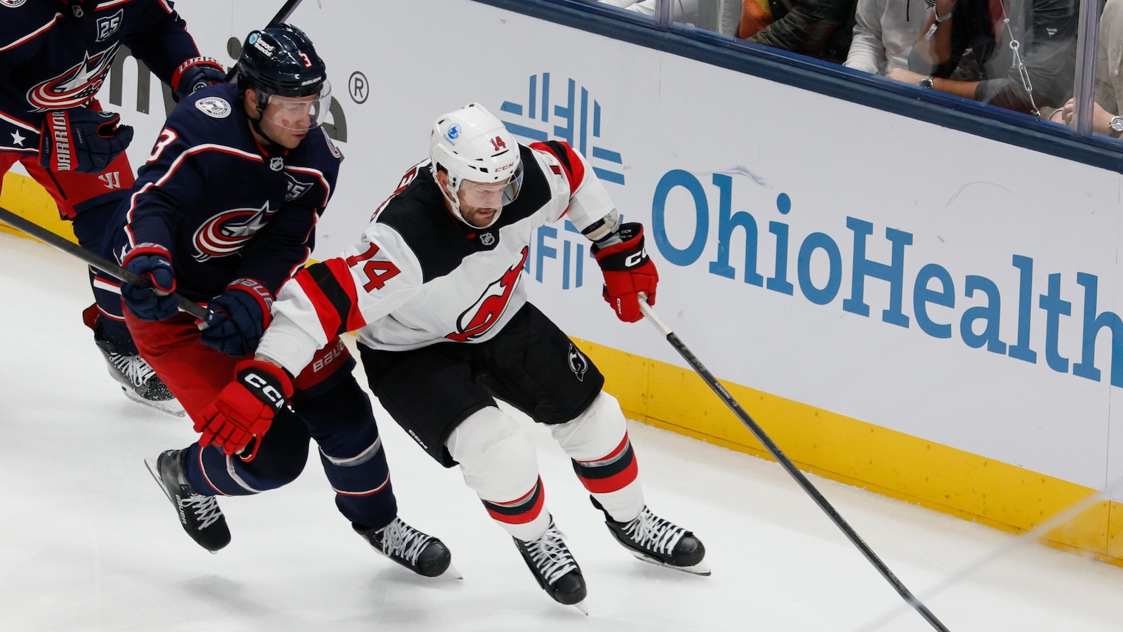 Timo Meier, Dawson Mercer power Devils past Blue Jackets 3-2 for second straight road win