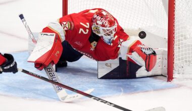 Bobrovsky's 50th career shutout leads Panthers to 3-0 win over Golden Knights