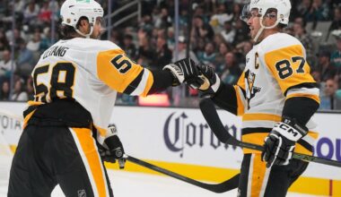 Crosby and Malkin each have goal and assist, Jarry stops 31 shots as Penguins beat Sharks 3-0